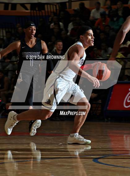 Thumbnail 2 in The Rock vs Sunrise Christian Academy (Chick-Fil-A Classic) photogallery.