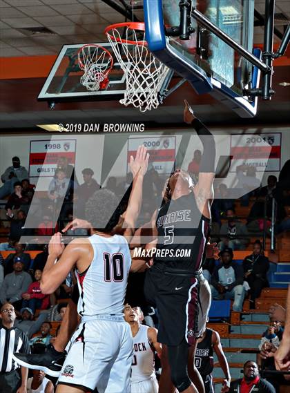 Thumbnail 1 in The Rock vs Sunrise Christian Academy (Chick-Fil-A Classic) photogallery.