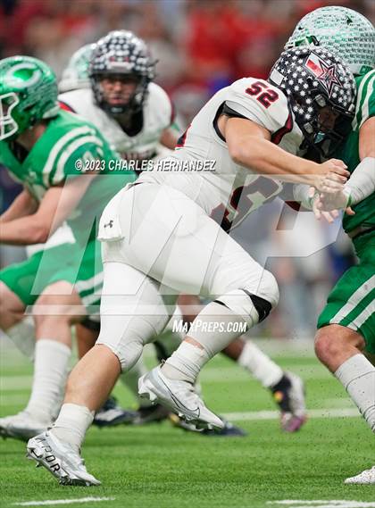 Thumbnail 3 in Cuero vs. Wimberley (UIL 4A Division II Semifinal) photogallery.