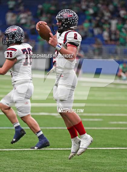 Thumbnail 1 in Cuero vs. Wimberley (UIL 4A Division II Semifinal) photogallery.