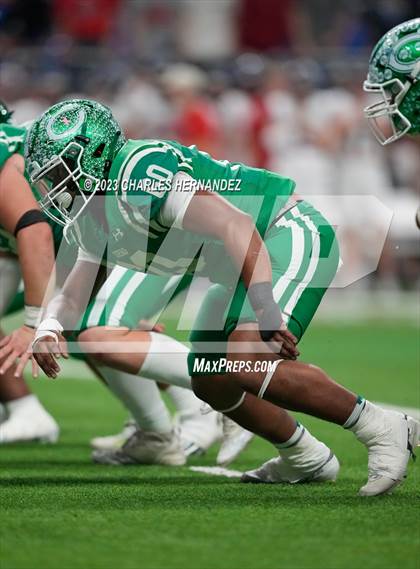 Thumbnail 3 in Cuero vs. Wimberley (UIL 4A Division II Semifinal) photogallery.