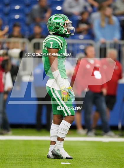 Thumbnail 3 in Cuero vs. Wimberley (UIL 4A Division II Semifinal) photogallery.