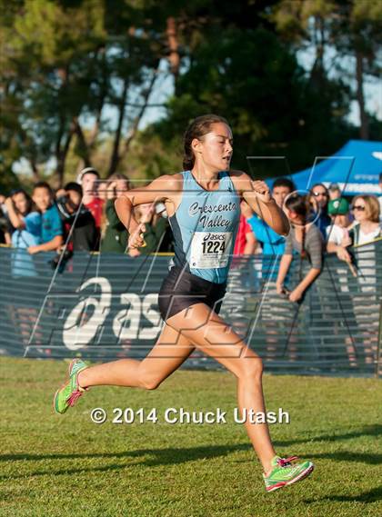 Thumbnail 2 in Clovis Invitational Division 1 5K Varsity Girls Race photogallery.