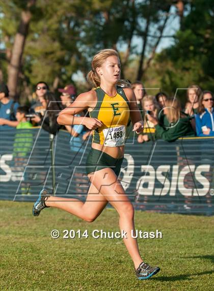 Thumbnail 2 in Clovis Invitational Division 1 5K Varsity Girls Race photogallery.