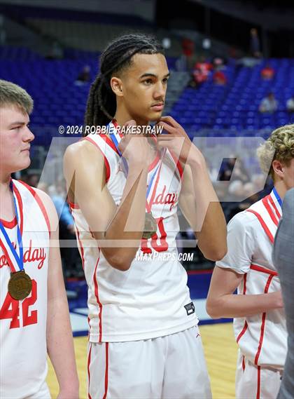 Thumbnail 3 in Holliday vs. Ponder (UIL 3A Basketball Semifinal Medal Ceremony) photogallery.