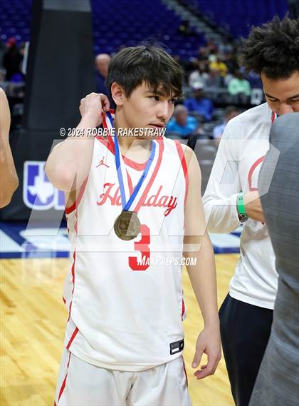 Thumbnail 3 in Holliday vs. Ponder (UIL 3A Basketball Semifinal Medal Ceremony) photogallery.