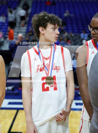 Thumbnail 3 in Holliday vs. Ponder (UIL 3A Basketball Semifinal Medal Ceremony) photogallery.