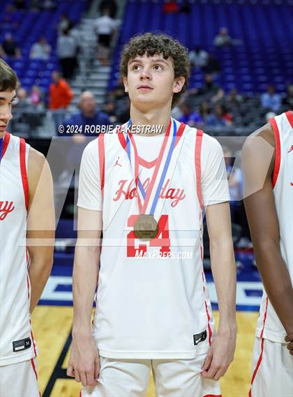 Thumbnail 1 in Holliday vs. Ponder (UIL 3A Basketball Semifinal Medal Ceremony) photogallery.