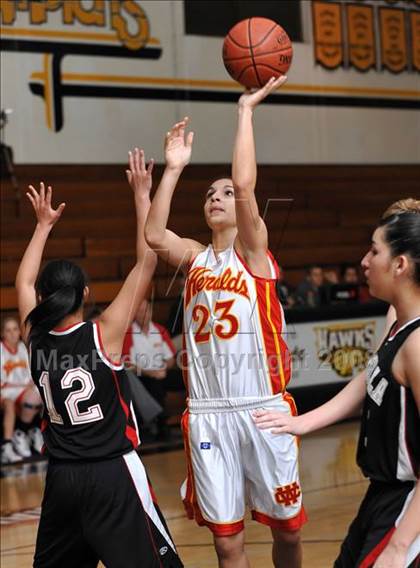 Thumbnail 3 in Whittier Christian vs. Katella (El Dorado Tournament) photogallery.