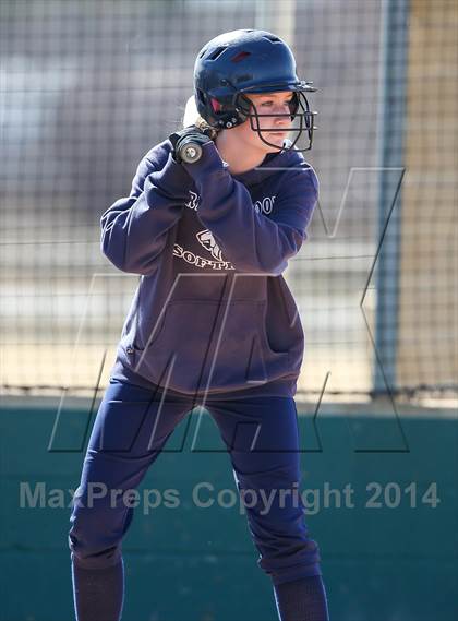 Thumbnail 3 in Prestonwood vs Prosper (LCS/Argyle Softball Tournament) photogallery.