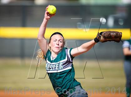 Thumbnail 3 in Prestonwood vs Prosper (LCS/Argyle Softball Tournament) photogallery.