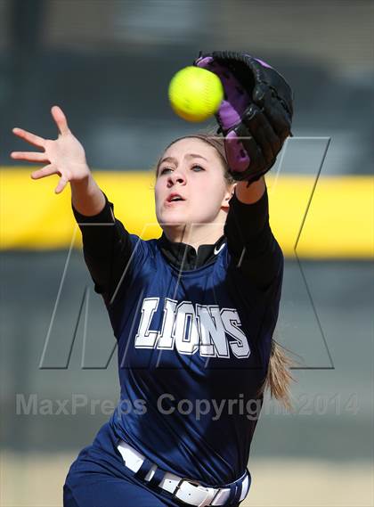 Thumbnail 3 in Prestonwood vs Prosper (LCS/Argyle Softball Tournament) photogallery.