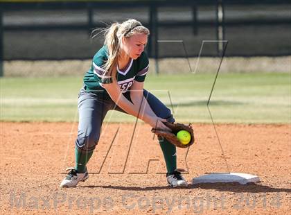 Thumbnail 3 in Prestonwood vs Prosper (LCS/Argyle Softball Tournament) photogallery.