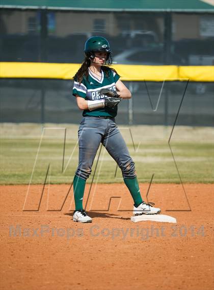 Thumbnail 3 in Prestonwood vs Prosper (LCS/Argyle Softball Tournament) photogallery.