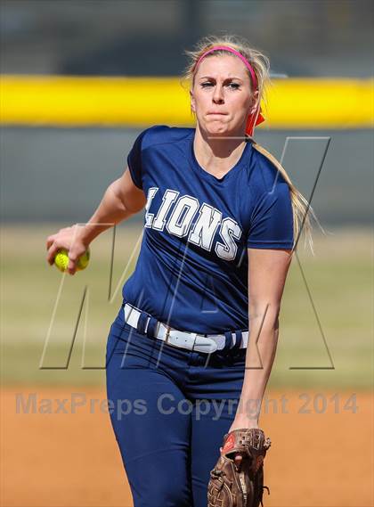 Thumbnail 2 in Prestonwood vs Prosper (LCS/Argyle Softball Tournament) photogallery.