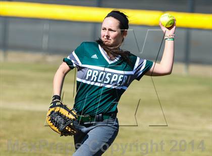 Thumbnail 3 in Prestonwood vs Prosper (LCS/Argyle Softball Tournament) photogallery.