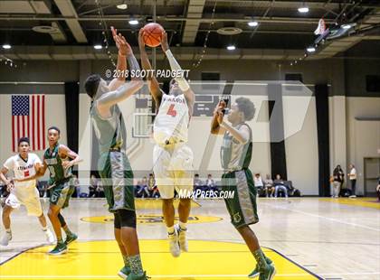 Thumbnail 3 in Etiwanda vs. Twentynine Palms (Rancho Christian Basketball Showcase) photogallery.