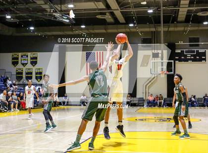 Thumbnail 1 in Etiwanda vs. Twentynine Palms (Rancho Christian Basketball Showcase) photogallery.