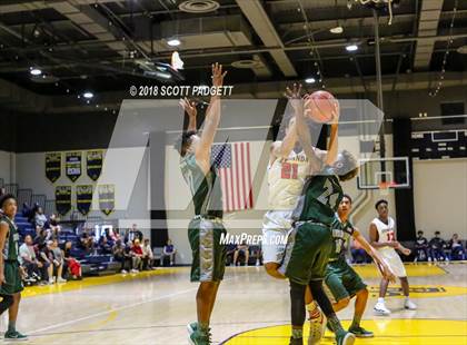 Thumbnail 3 in Etiwanda vs. Twentynine Palms (Rancho Christian Basketball Showcase) photogallery.