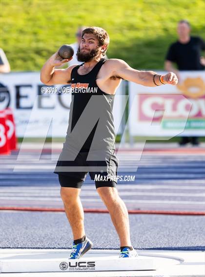 Thumbnail 1 in CIF State Track and Field Championships (Boys Shot Put - Day 1) photogallery.