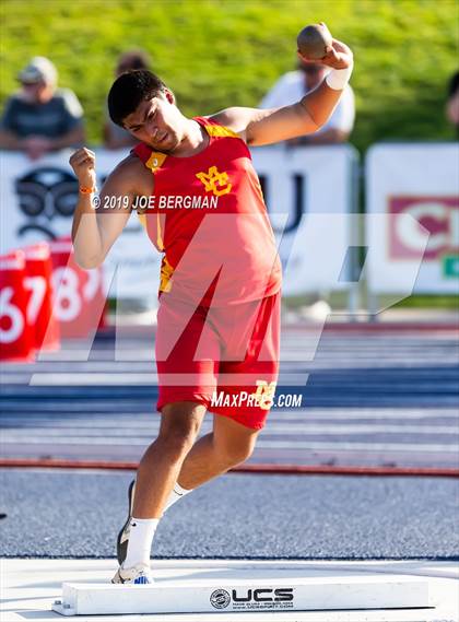 Thumbnail 1 in CIF State Track and Field Championships (Boys Shot Put - Day 1) photogallery.
