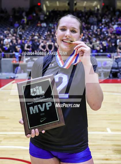 Thumbnail 2 in Byron Nelson vs. Stratford (UIL 6A Volleyball Division II Final Medal Ceremony) photogallery.