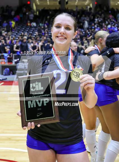 Thumbnail 1 in Byron Nelson vs. Stratford (UIL 6A Volleyball Division II Final Medal Ceremony) photogallery.