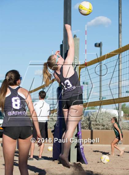 Thumbnail 1 in Notre Dame Prep vs. Flagstaff photogallery.