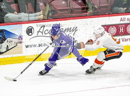 Thumbnail 2 in Cushing Academy vs. Kimball Union Academy (NEPSAC Elite 8 Final) photogallery.