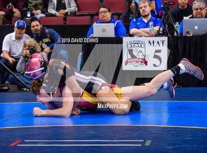 Thumbnail 3 in CIF State Girls Wrestling Championships (Semifinals) photogallery.