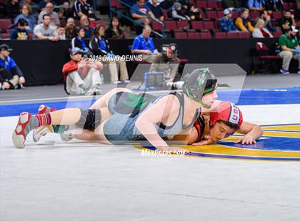 Thumbnail 3 in CIF State Girls Wrestling Championships (Semifinals) photogallery.