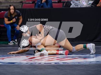 Thumbnail 2 in CIF State Girls Wrestling Championships (Semifinals) photogallery.