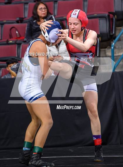 Thumbnail 3 in CIF State Girls Wrestling Championships (Semifinals) photogallery.