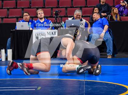 Thumbnail 2 in CIF State Girls Wrestling Championships (Semifinals) photogallery.