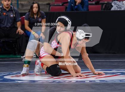 Thumbnail 3 in CIF State Girls Wrestling Championships (Semifinals) photogallery.