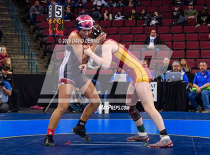 Thumbnail 2 in CIF State Girls Wrestling Championships (Semifinals) photogallery.