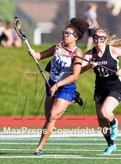 Thumbnail 2 in Tualatin vs Grant (Oregon Girls Lacrosse Association Playoff) photogallery.