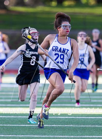 Thumbnail 2 in Tualatin vs Grant (Oregon Girls Lacrosse Association Playoff) photogallery.