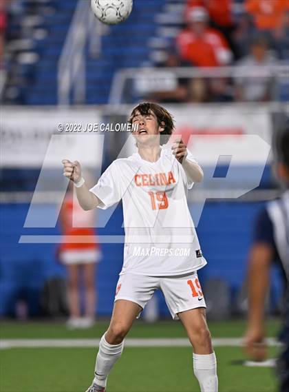 Thumbnail 3 in Celina vs Stephenville (UIL 4A Boys Soccer State Semifinal) photogallery.