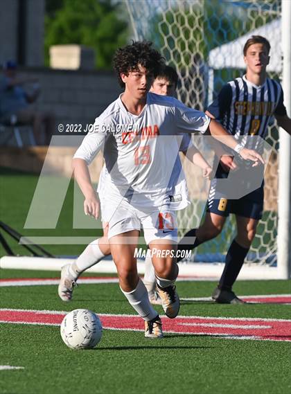Thumbnail 3 in Celina vs Stephenville (UIL 4A Boys Soccer State Semifinal) photogallery.