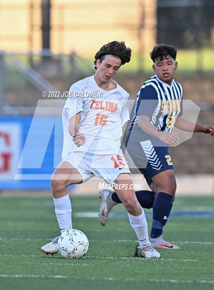 Thumbnail 1 in Celina vs Stephenville (UIL 4A Boys Soccer State Semifinal) photogallery.