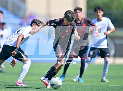 Thumbnail 2 in Austin Achieve vs. Gainesville (UIL 4A Soccer Division II Final) photogallery.