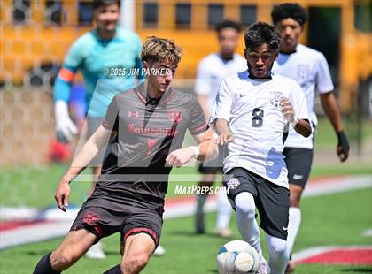 Thumbnail 2 in Austin Achieve vs. Gainesville (UIL 4A Soccer Division II Final) photogallery.