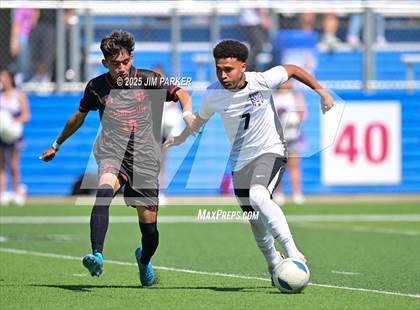 Thumbnail 2 in Austin Achieve vs. Gainesville (UIL 4A Soccer Division II Final) photogallery.
