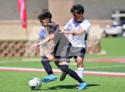 Thumbnail 2 in Austin Achieve vs. Gainesville (UIL 4A Soccer Division II Final) photogallery.