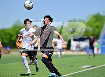 Thumbnail 2 in Austin Achieve vs. Gainesville (UIL 4A Soccer Division II Final) photogallery.