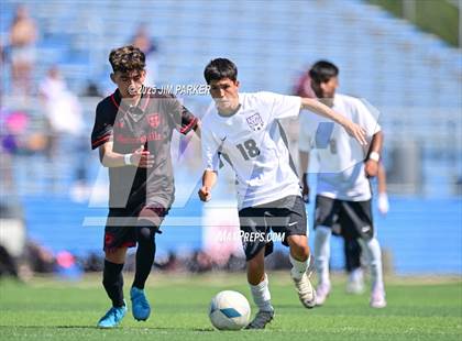 Thumbnail 1 in Austin Achieve vs. Gainesville (UIL 4A Soccer Division II Final) photogallery.