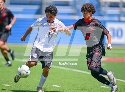 Thumbnail 1 in Austin Achieve vs. Gainesville (UIL 4A Soccer Division II Final) photogallery.
