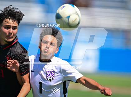 Thumbnail 2 in Austin Achieve vs. Gainesville (UIL 4A Soccer Division II Final) photogallery.