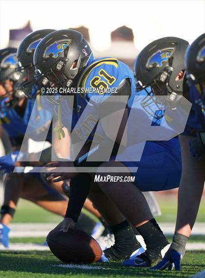 Thumbnail 1 in LBJ Austin vs Bay City (UIL 4A D1 Football Area) photogallery.